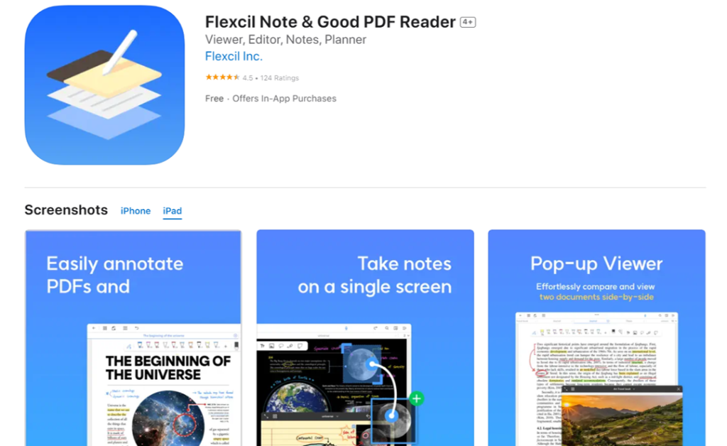 Flexcil 应用 Banner