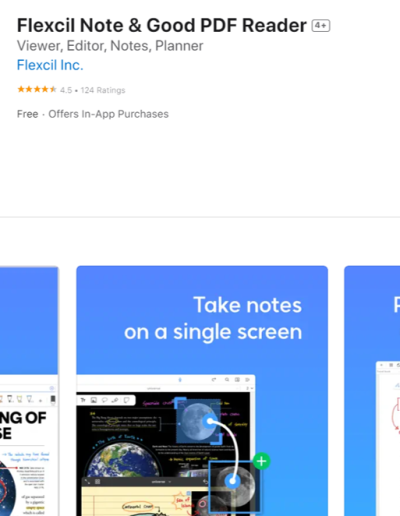 Flexcil 竖版截图